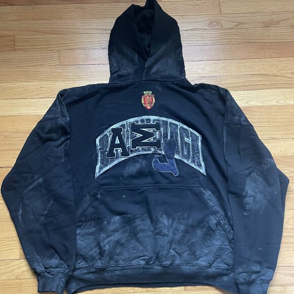 Balenciaga Distressed Mud Hoodie - Picture 1 of 5